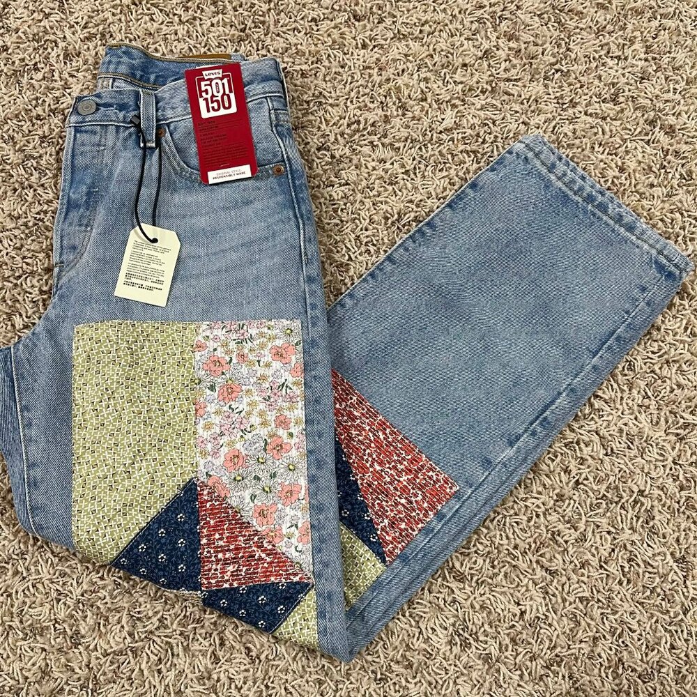 Levi's® Premium 501® 150th Anniversary ‘90s Patchwork Women's Jeans, Size 24x30